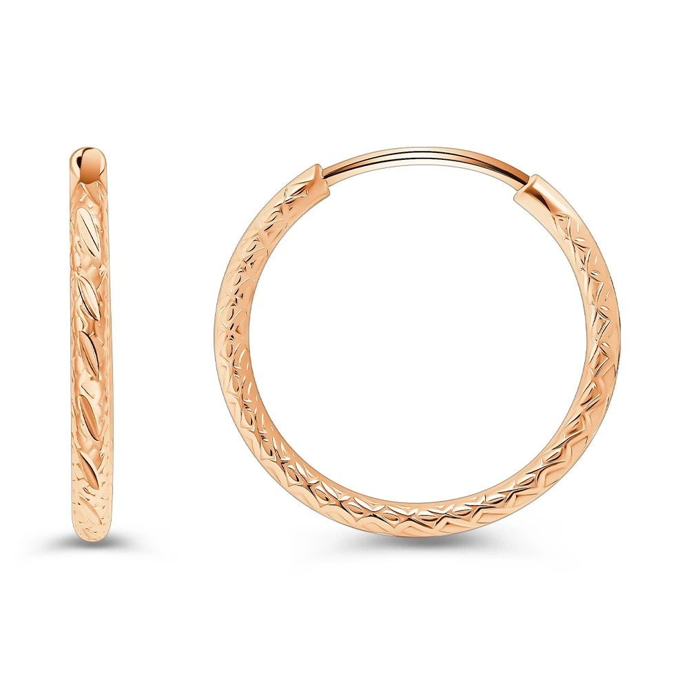 Серьги конго из серебра 925 пробы