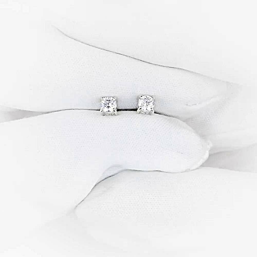 Серьги с фианитами из серебра 925 пробы 1