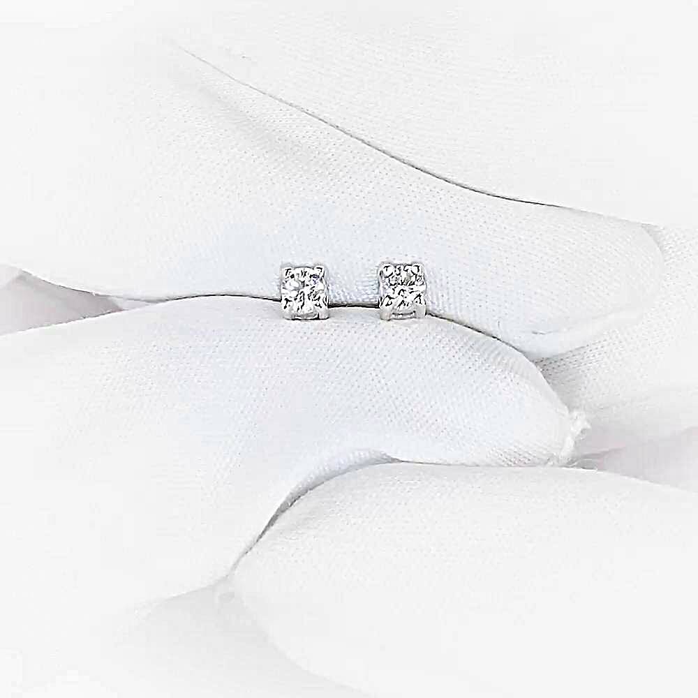 Серьги с фианитами из серебра 925 пробы 1