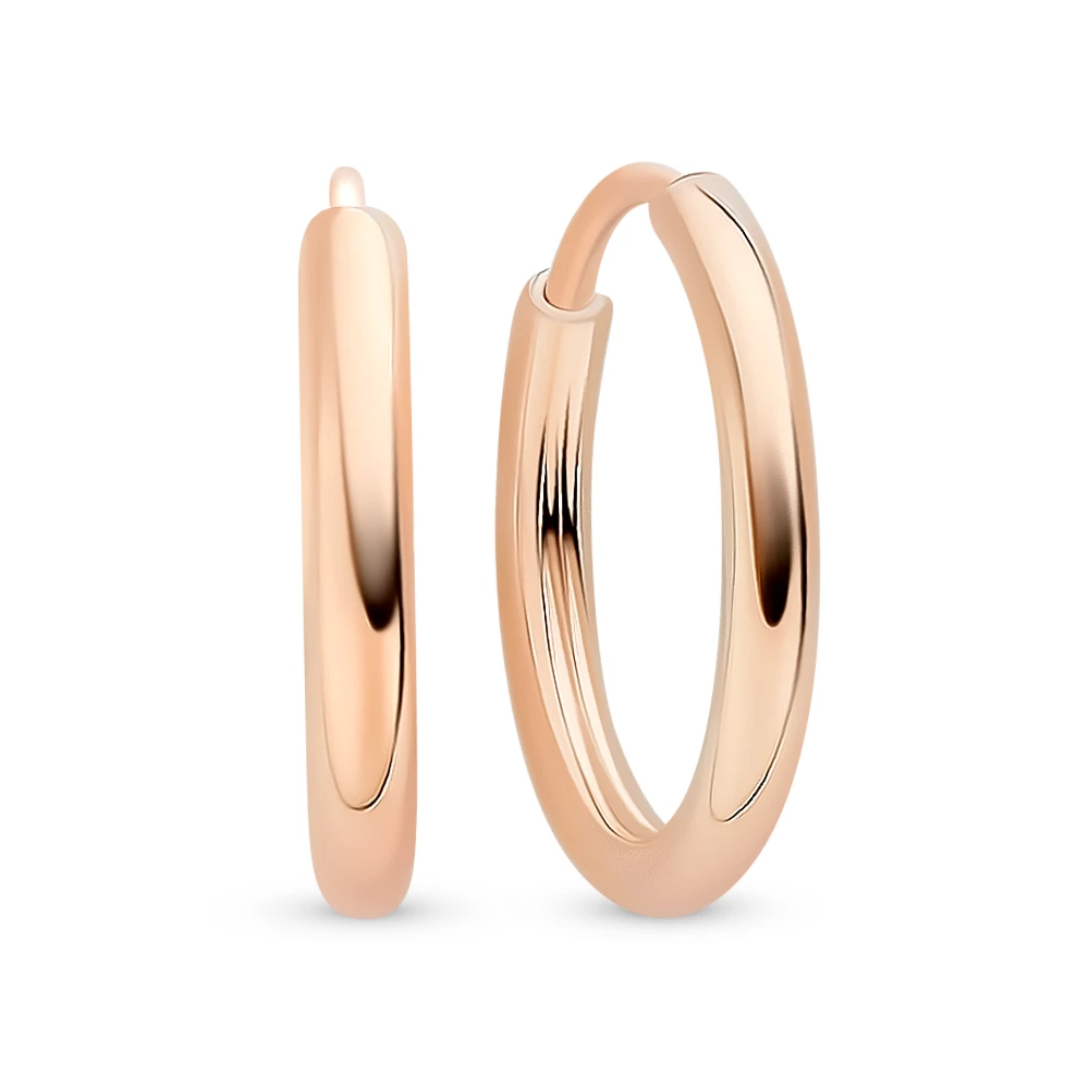Серьги конго из серебра 925 пробы