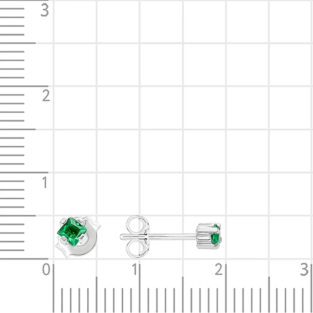 Серьги с фианитами из серебра 925 пробы 3