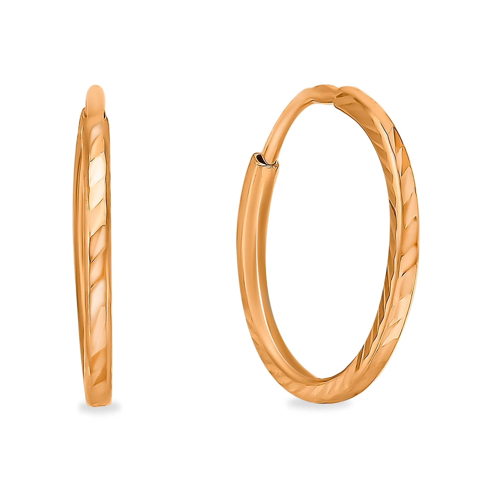 Серьги конго из серебра 925 пробы