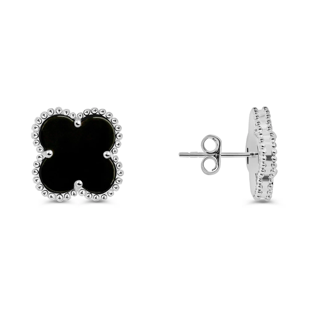 Серьги с агатами из серебра 925 пробы 3