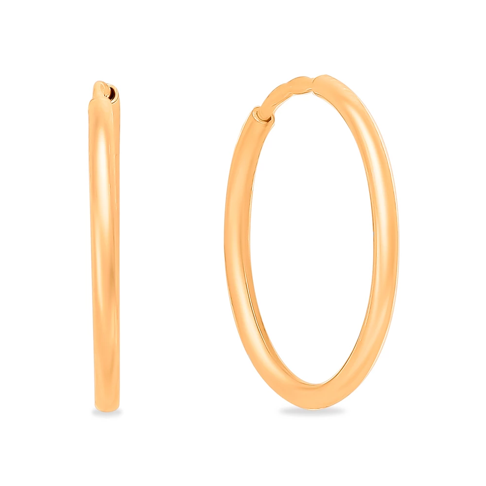Серьги конго из серебра 925 пробы