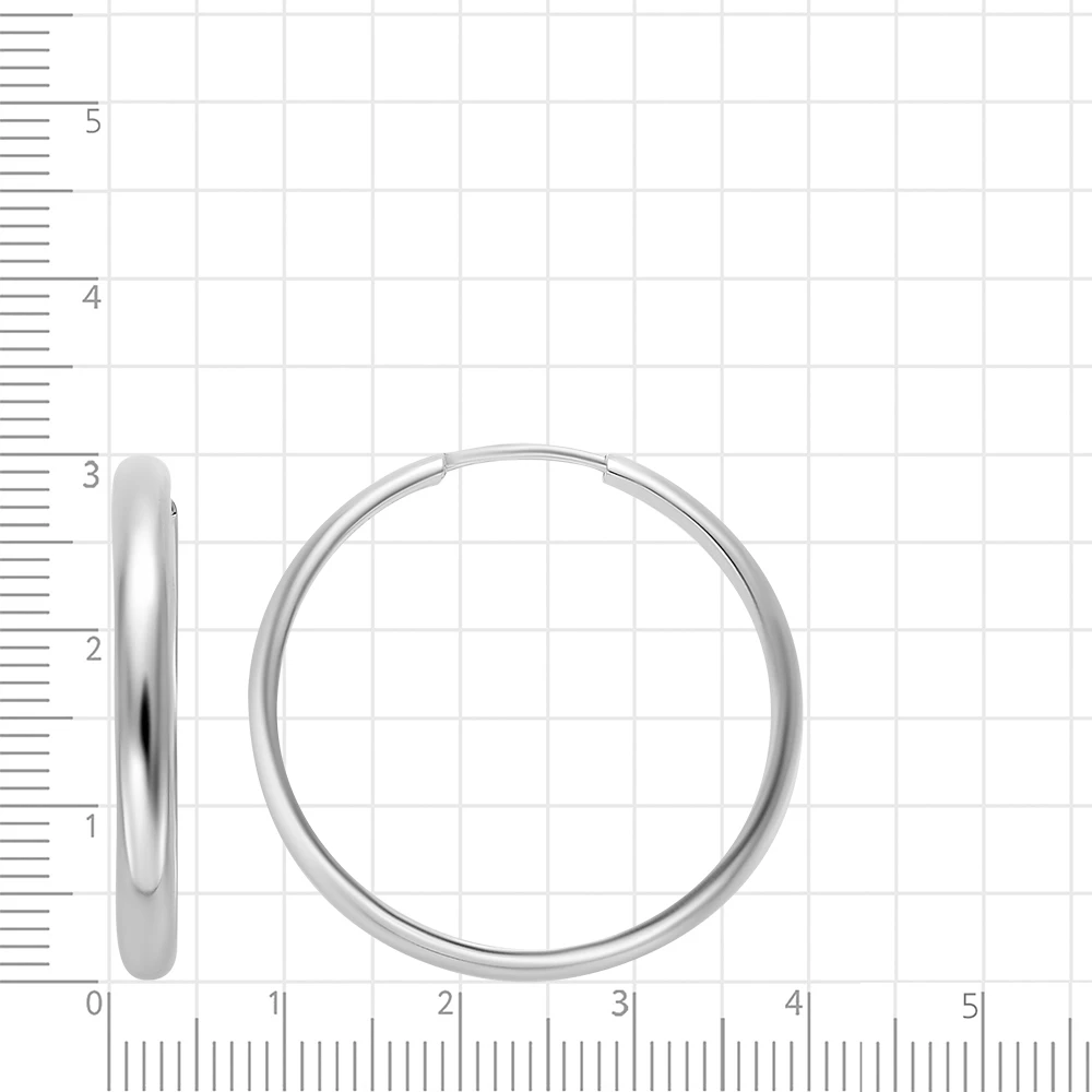 Серьги конго из серебра 925 пробы 2