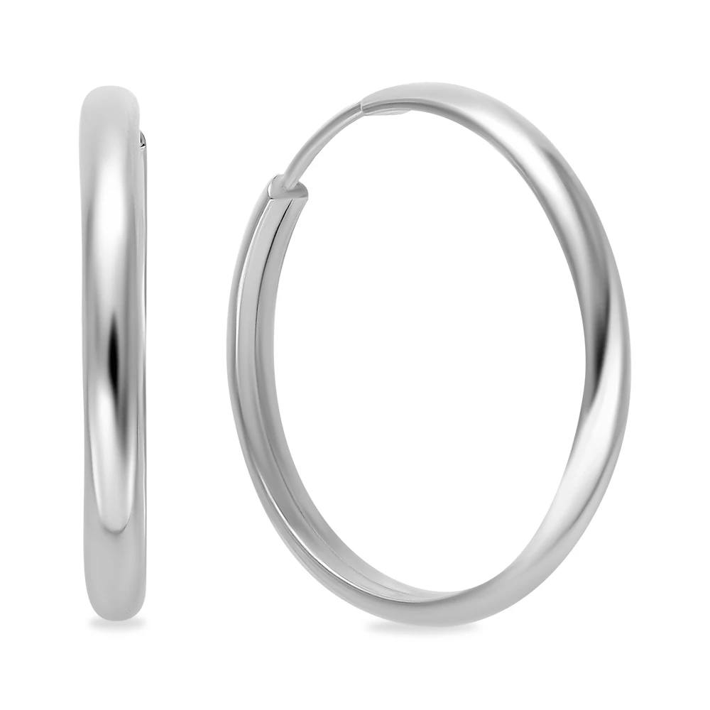 Серьги конго из серебра 925 пробы 1