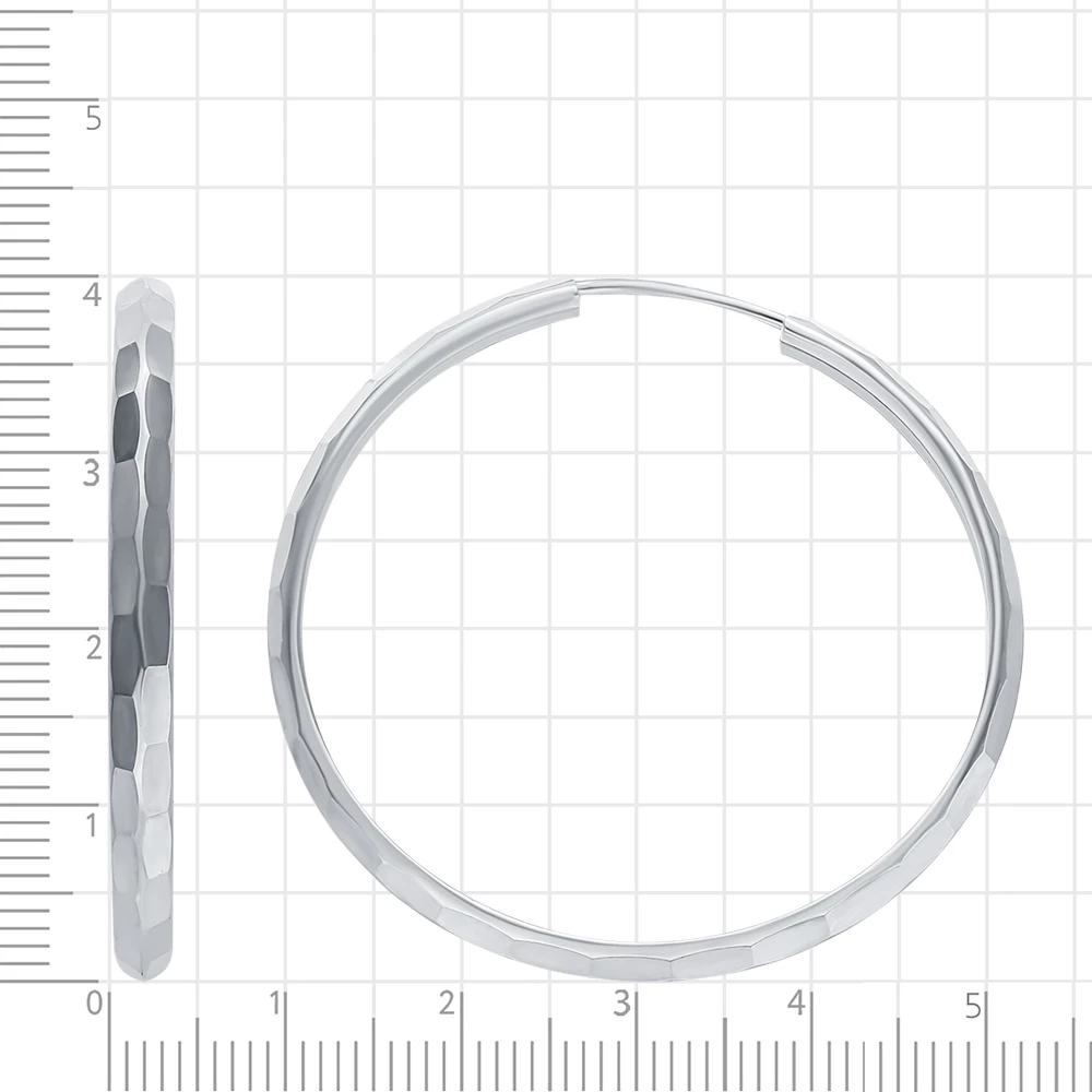 Серьги конго из серебра 925 пробы 2
