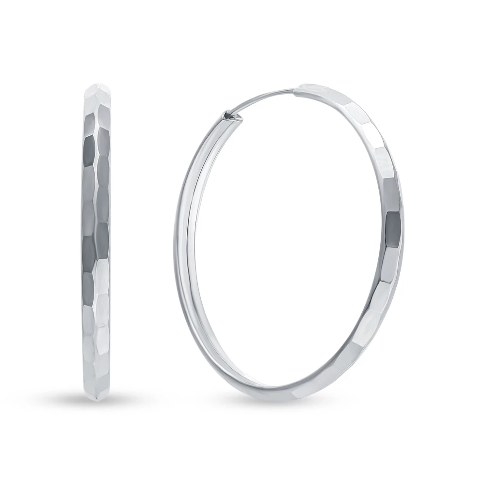 Серьги конго из серебра 925 пробы 1