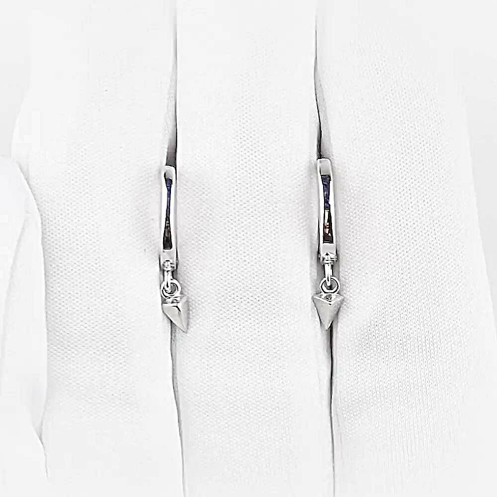 Серьги конго из серебра 925 пробы 1