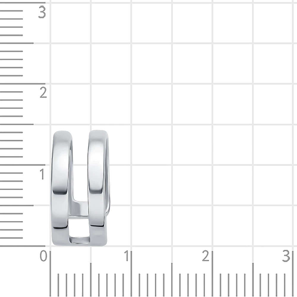 Серьга из серебра 925 пробы 3