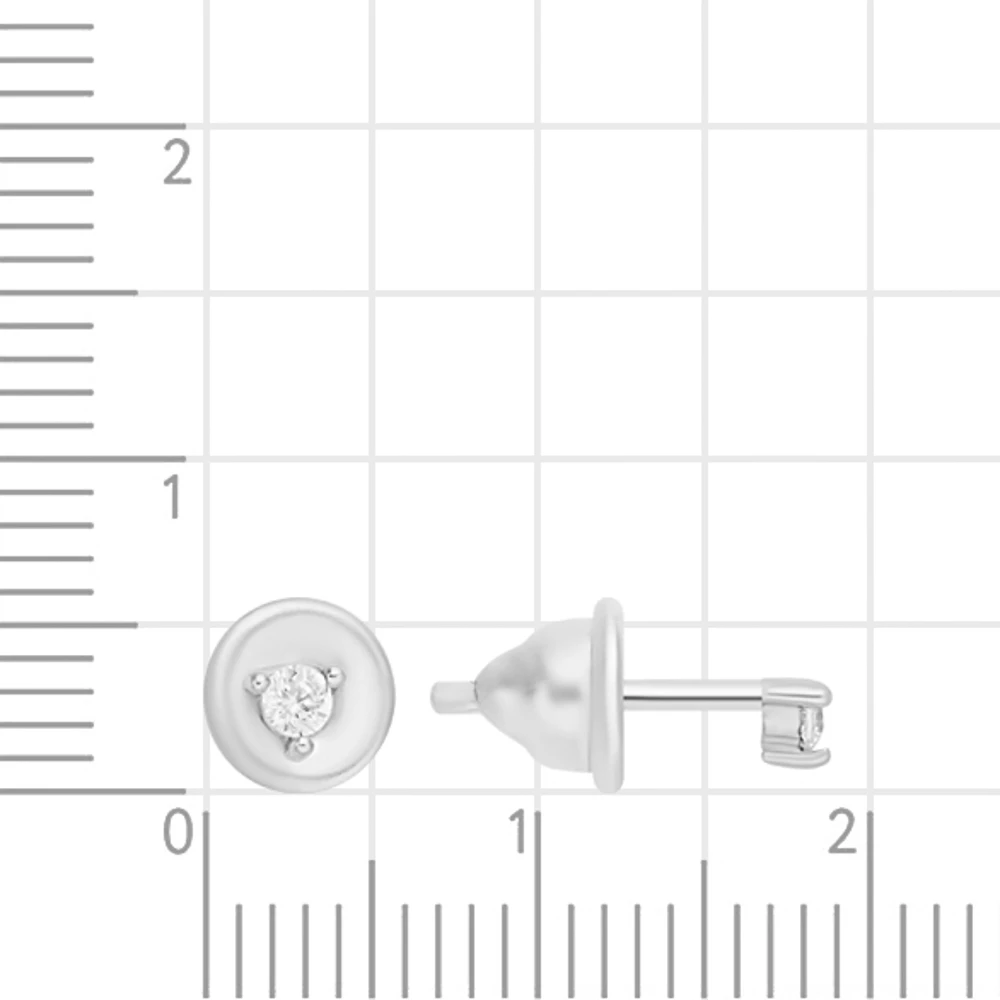 Серьги с фианитами из серебра 925 пробы 2