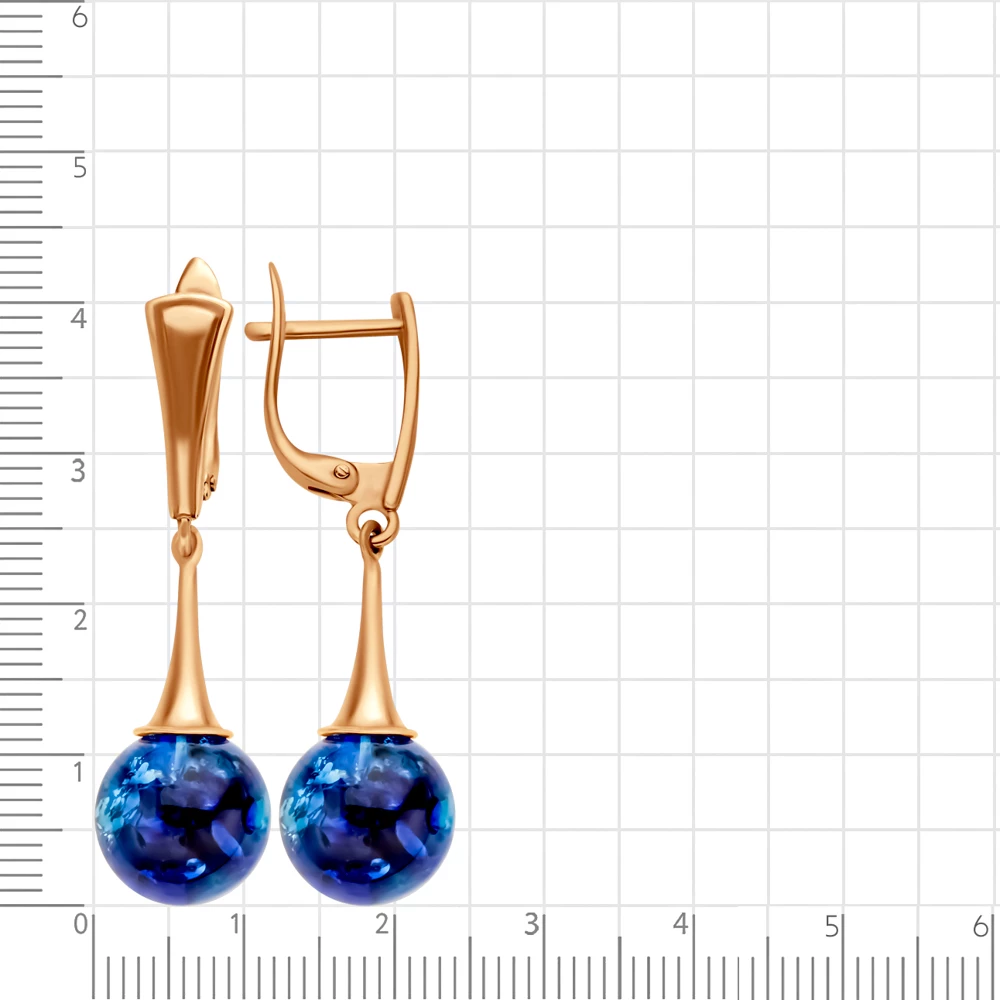 Серьги с янтарем из серебра 925 пробы 2