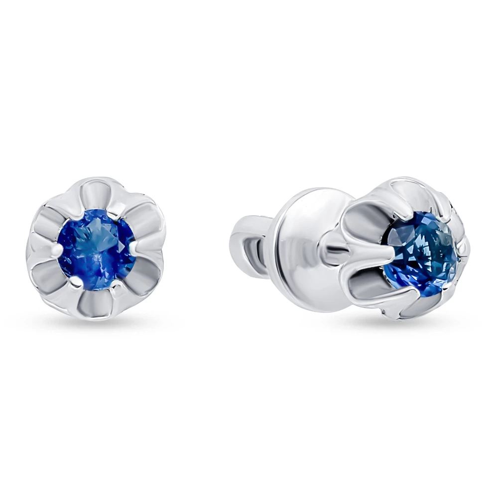 Серьги с фианитами из серебра 925 пробы 2