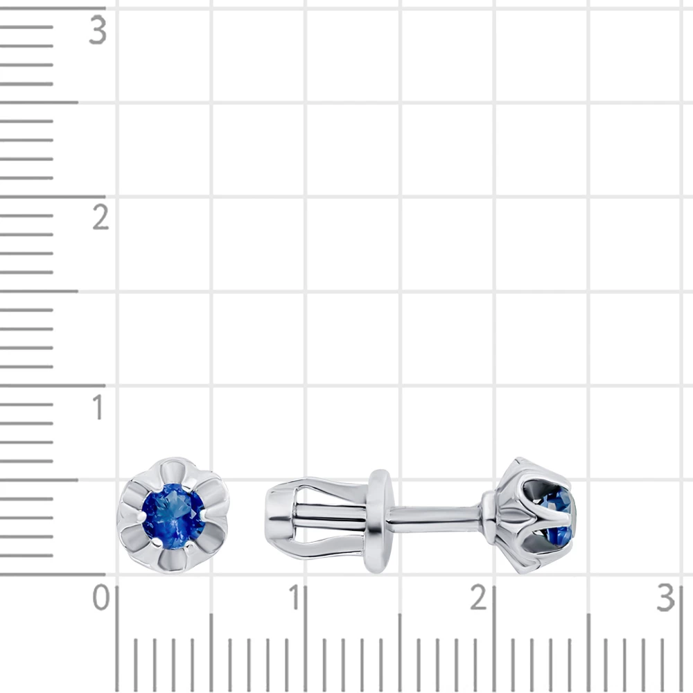 Серьги с фианитами из серебра 925 пробы 3