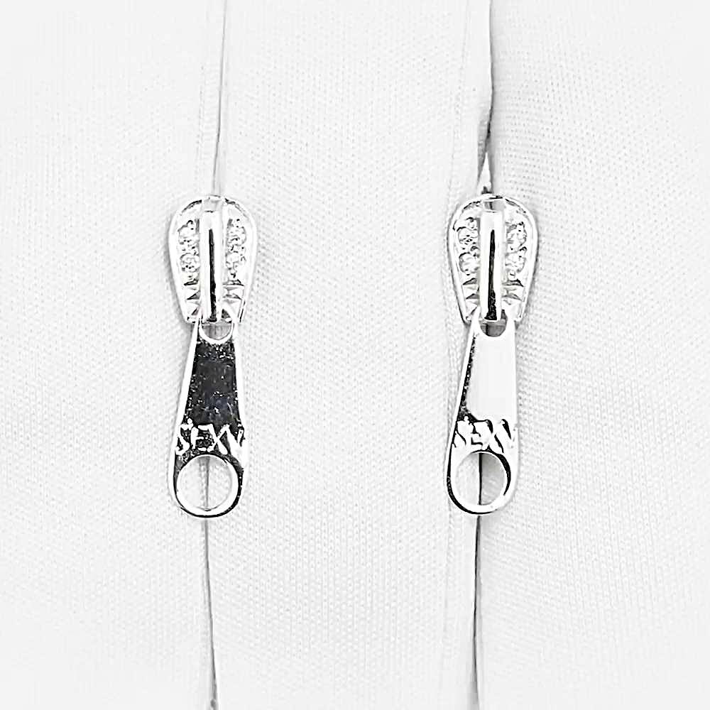 Серьги с фианитами из серебра 925 пробы 1