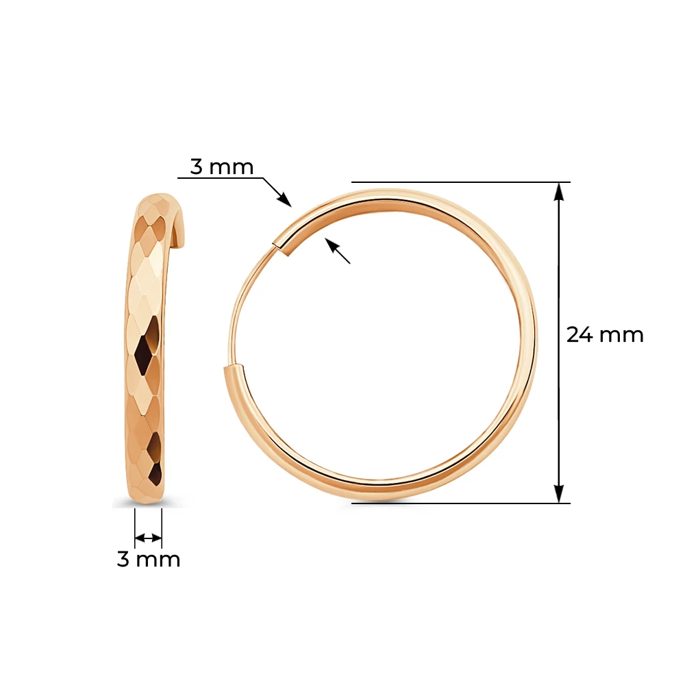 Серьги конго из серебра 925 пробы 3
