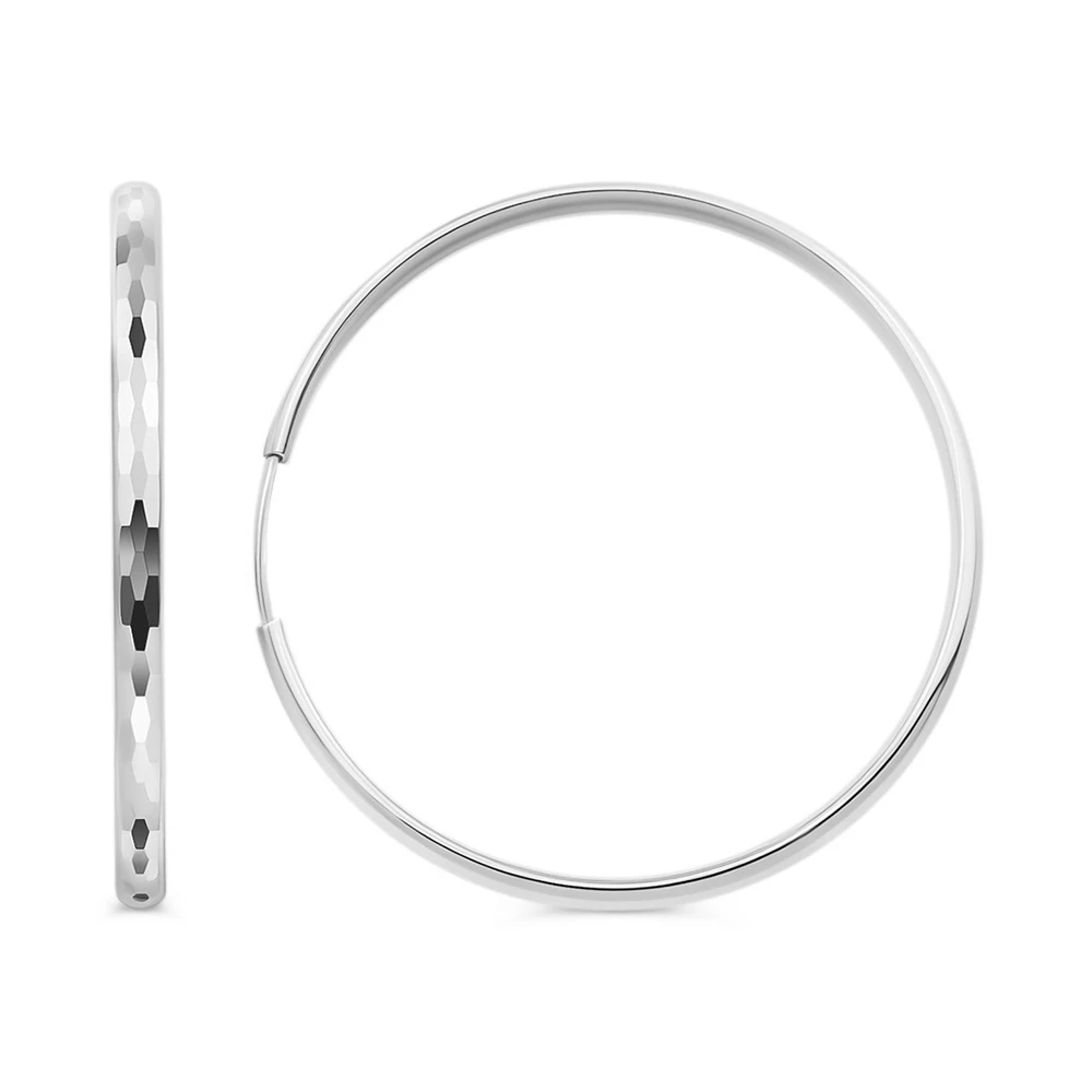 Серьги конго из серебра 925 пробы 2