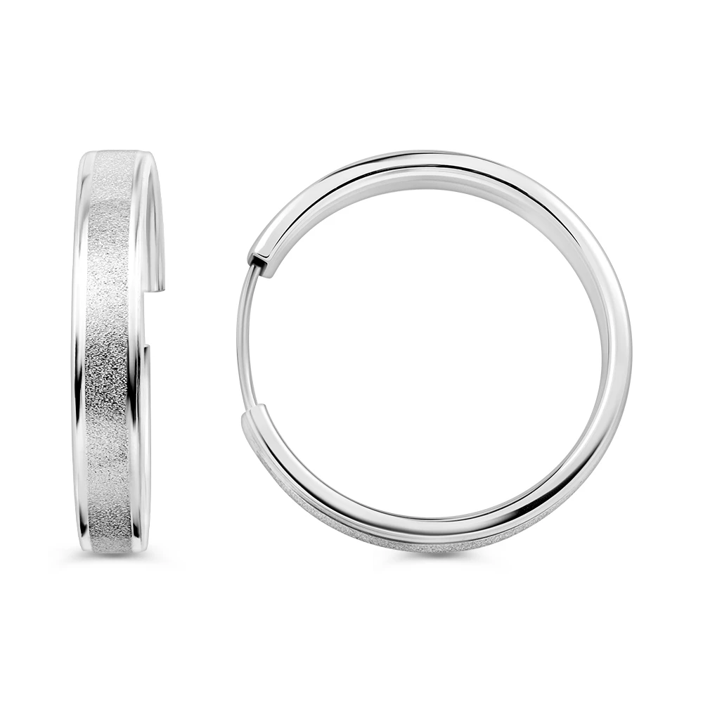 Серьги конго из серебра 925 пробы 2