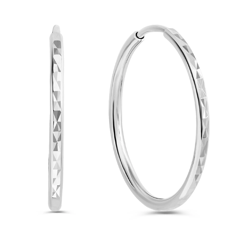 Серьги конго из серебра 925 пробы 2