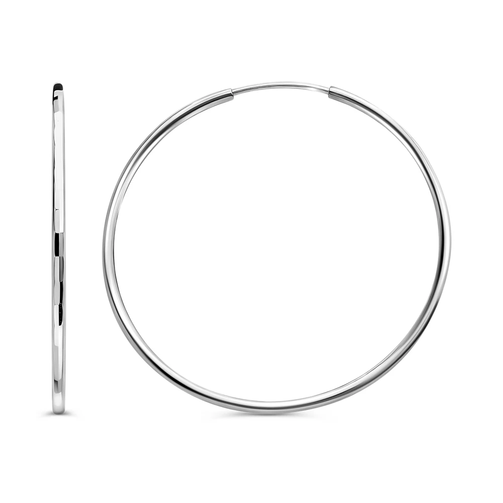 Серьги конго из серебра 925 пробы 3