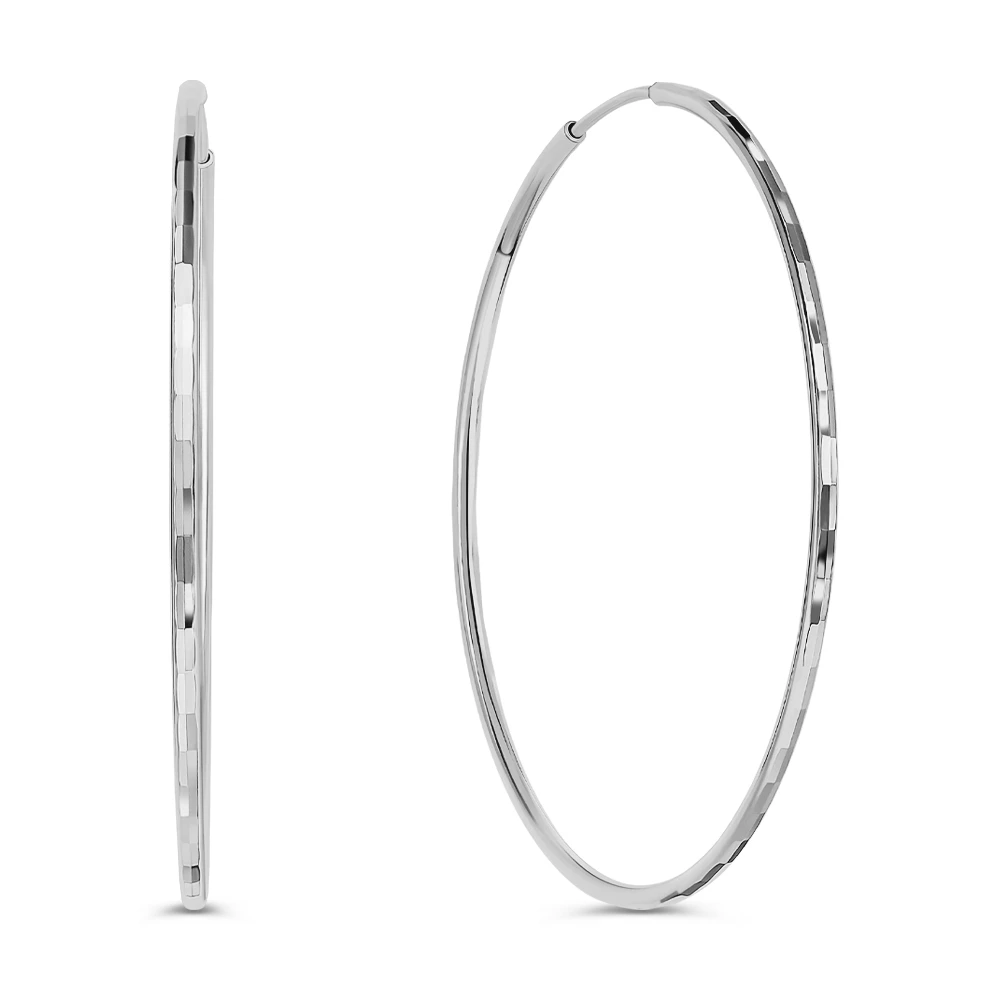 Серьги конго из серебра 925 пробы 1