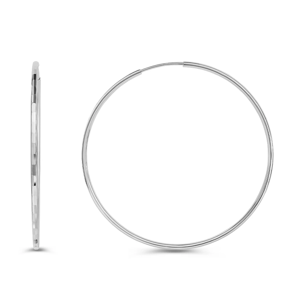 Серьги конго из серебра 925 пробы 2