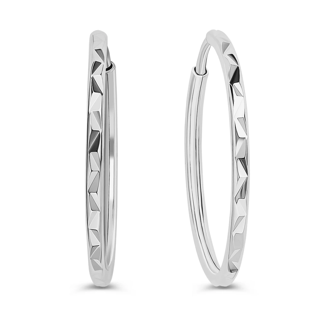 Серьги конго из серебра 925 пробы 1