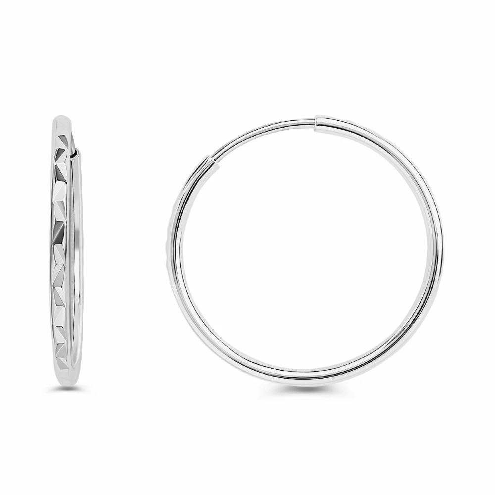 Серьги конго из серебра 925 пробы 2