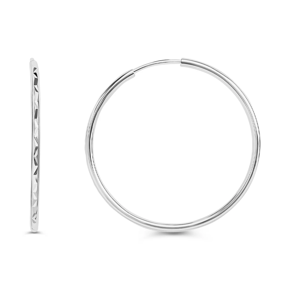 Серьги конго из серебра 925 пробы 2