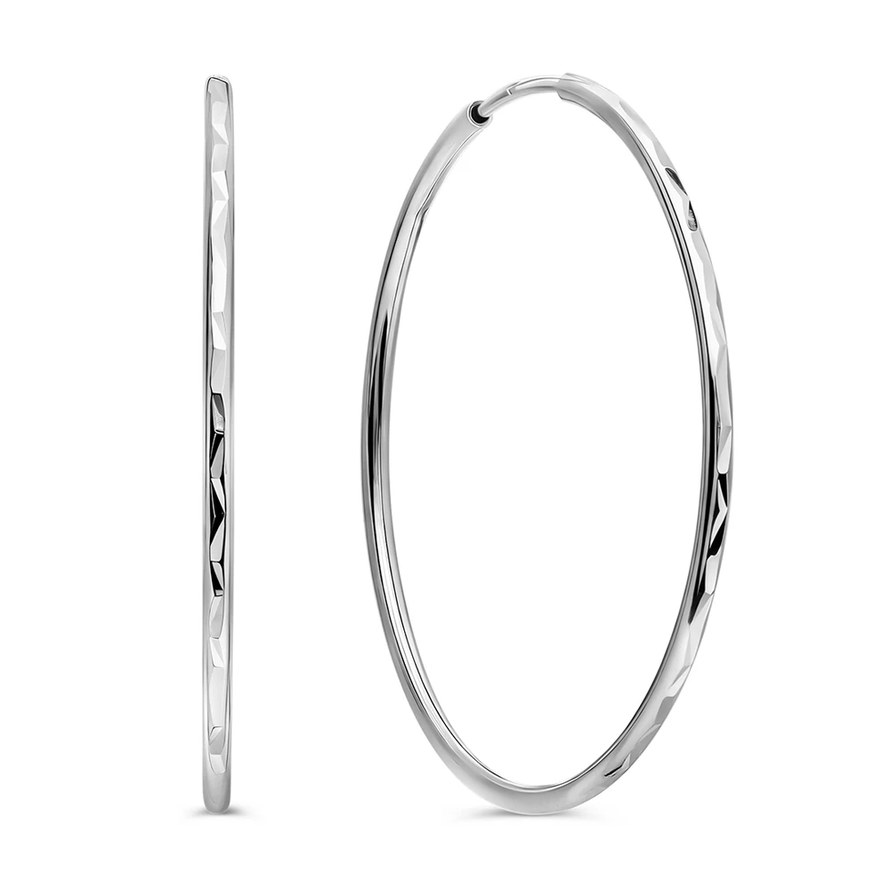 Серьги конго из серебра 925 пробы 1