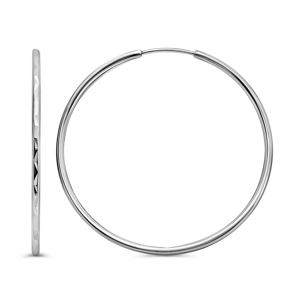 Серьги конго из серебра 925 пробы 2