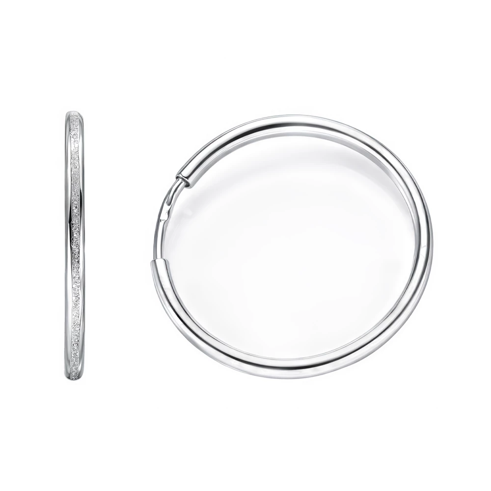 Серьги конго из серебра 925 пробы 2