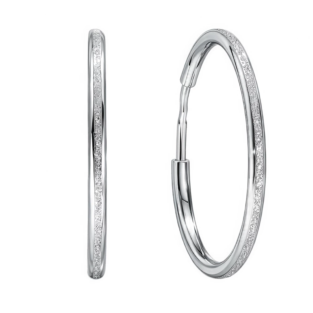 Серьги конго из серебра 925 пробы 1