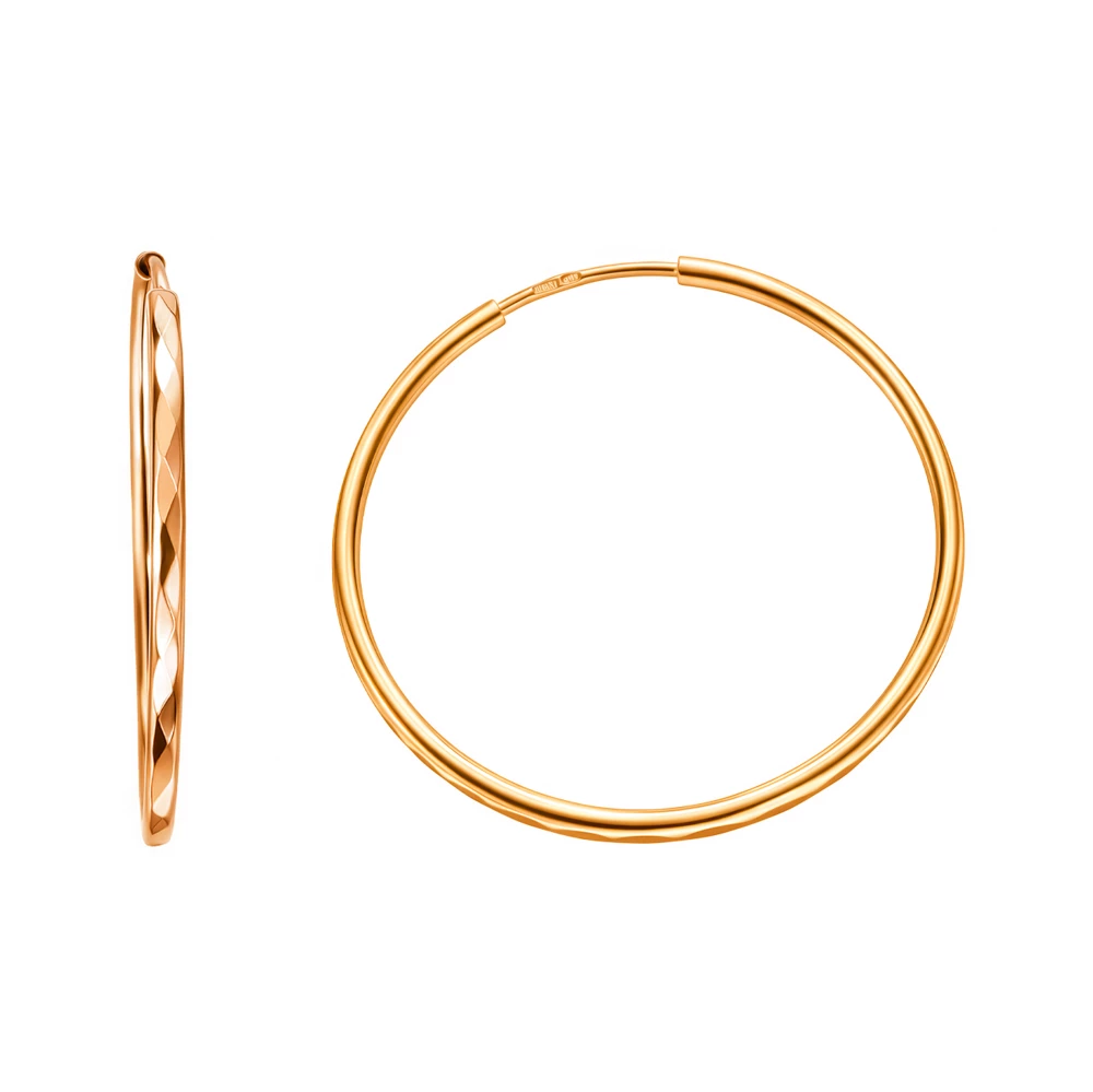 Серьги конго из серебра 925 пробы 2