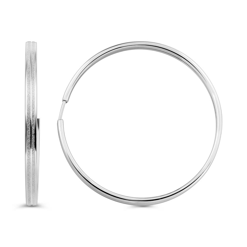 Серьги конго из серебра 925 пробы 2