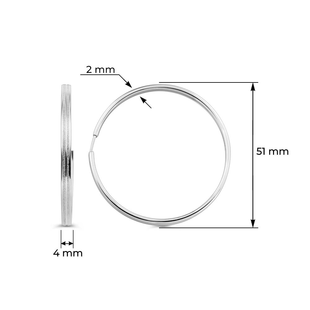 Серьги конго из серебра 925 пробы 3