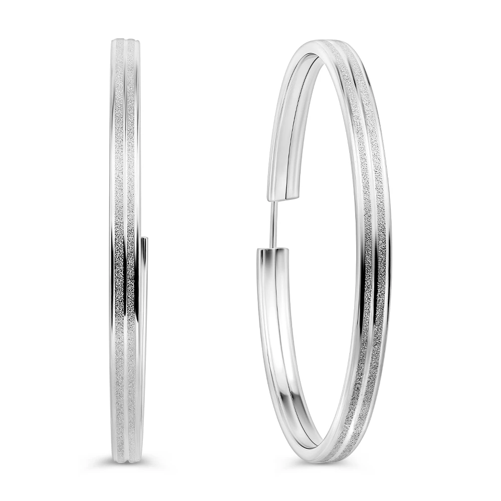 Серьги конго из серебра 925 пробы 1