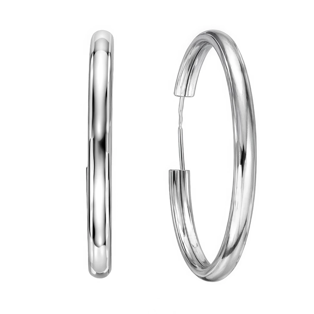 Серьги конго из серебра 925 пробы 1