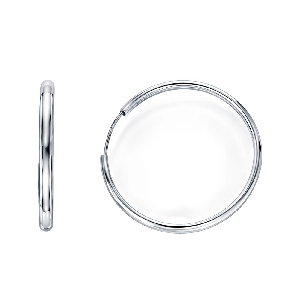 Серьги конго из серебра 925 пробы 2