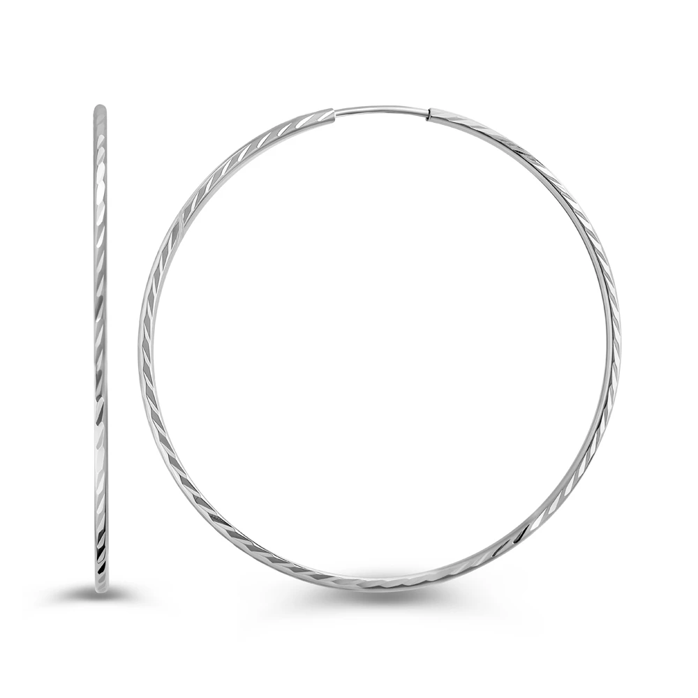 Серьги конго из серебра 925 пробы 2
