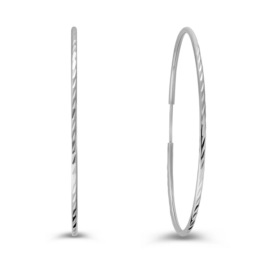 Серьги конго из серебра 925 пробы 1