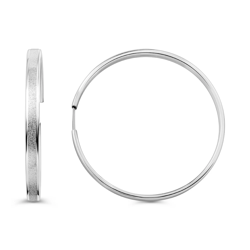 Серьги конго из серебра 925 пробы 2