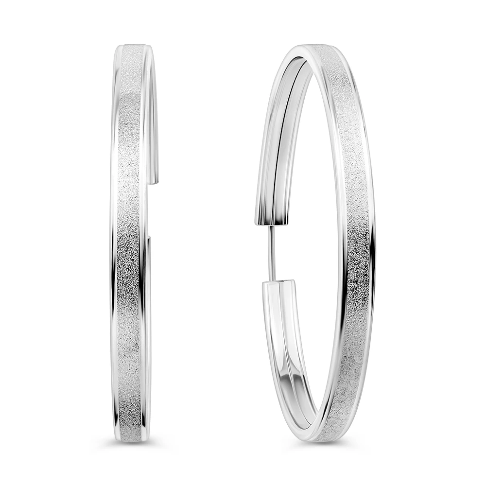 Серьги конго из серебра 925 пробы 1