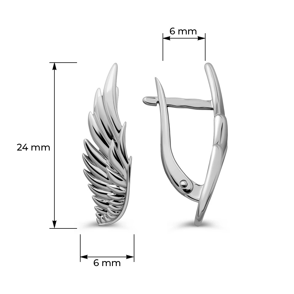 Серьги из серебра 925 пробы