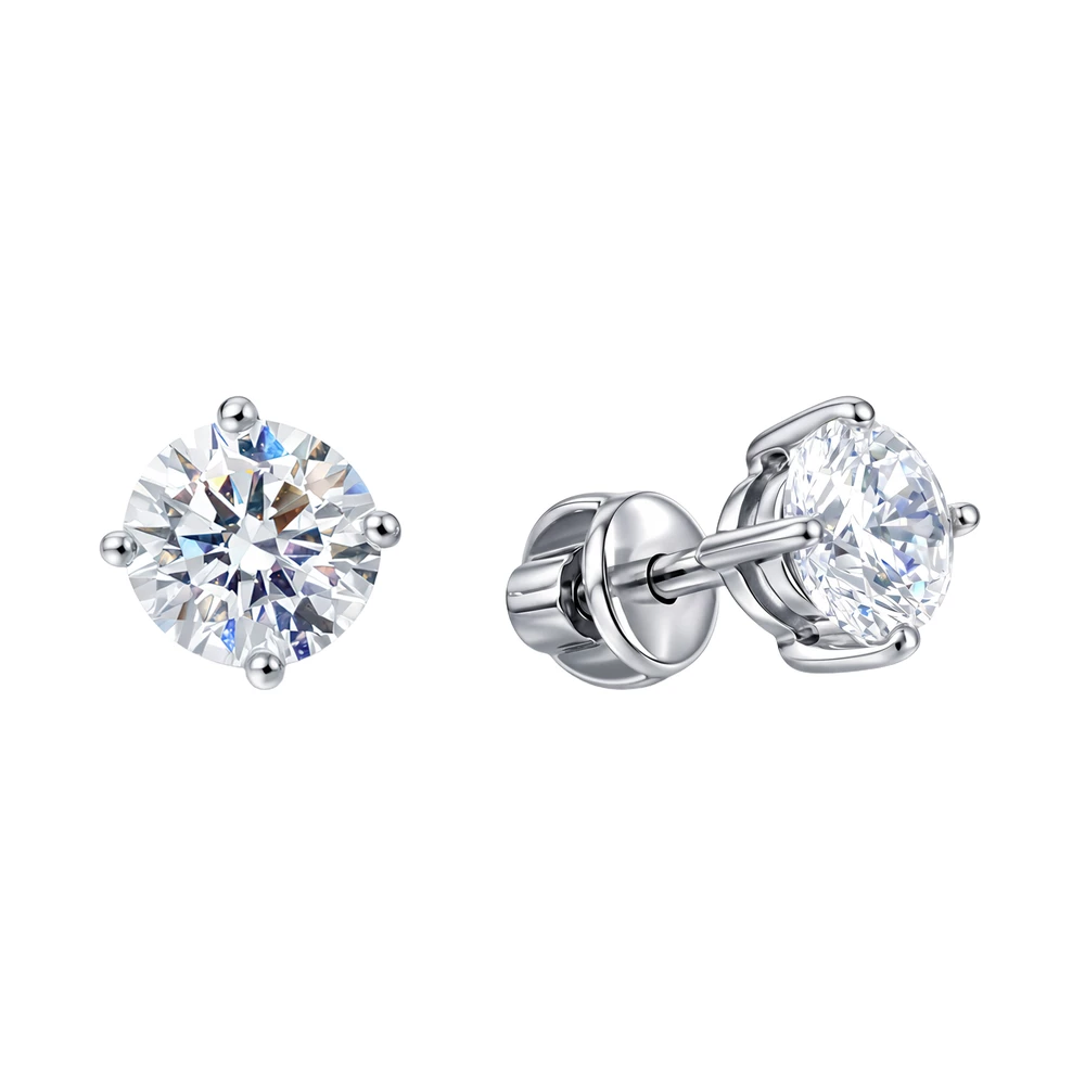 Серьги с фианитами из серебра 925 пробы 2