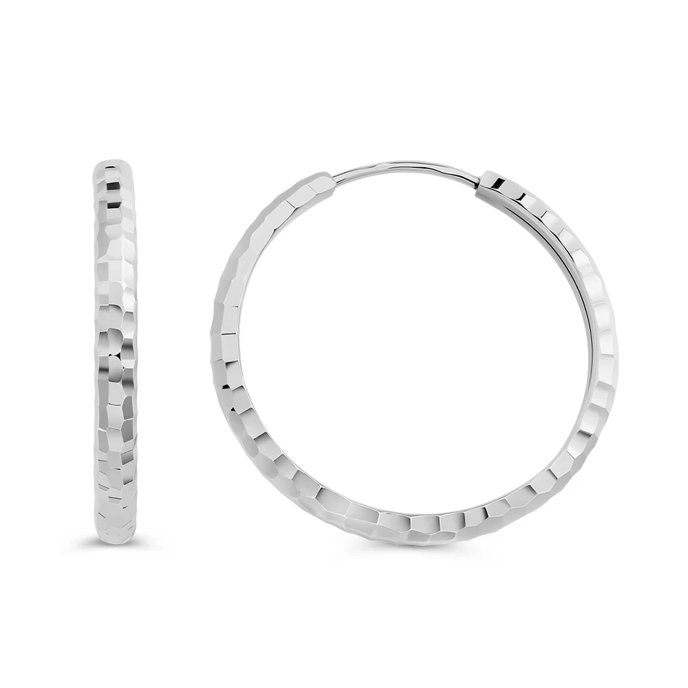 Серьги конго из серебра 925 пробы 2