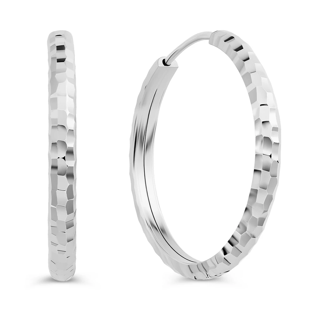 Серьги конго из серебра 925 пробы 1