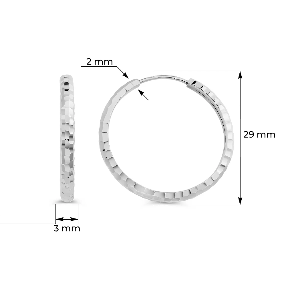 Серьги конго из серебра 925 пробы 3