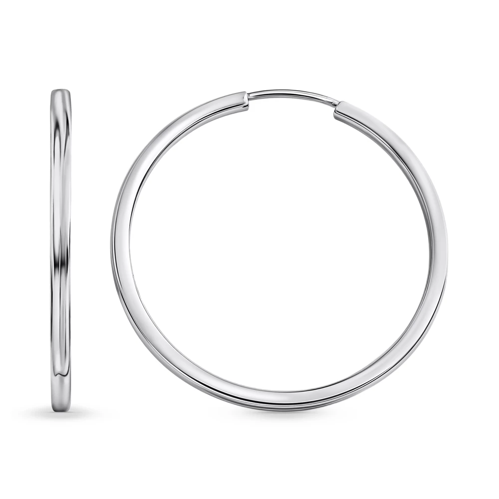 Серьги конго из серебра 925 пробы 2