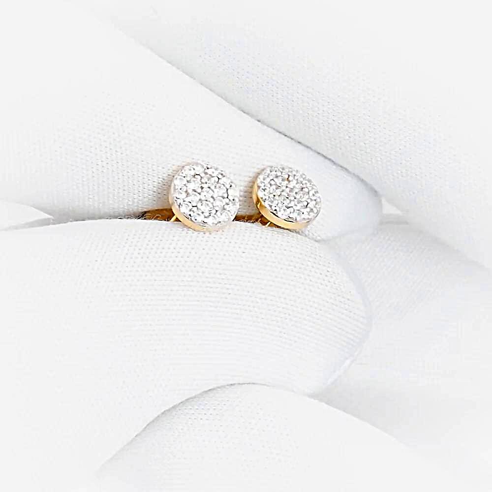 Серьги с фианитами из серебра 925 пробы 1